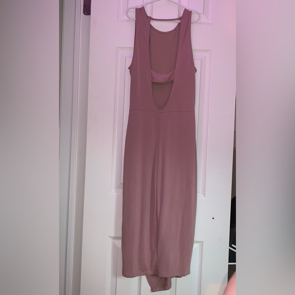 Dynamite Blush Pink Lightweight Maxi Dress With Slit | Women’s Size S - Picture 3 of 6
